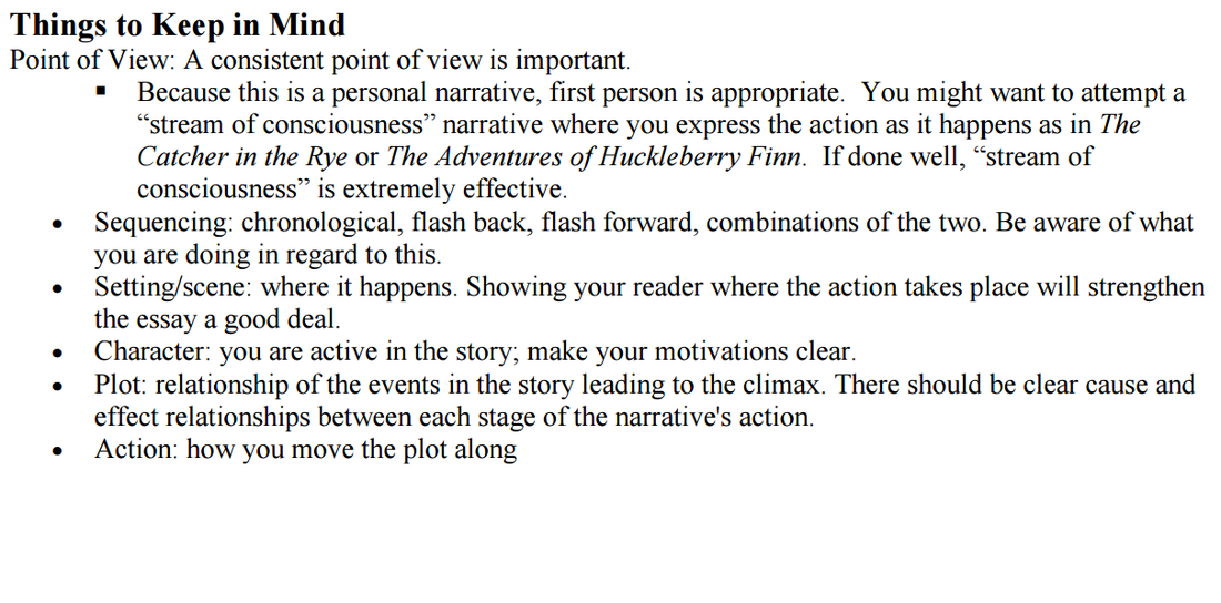 write a narrative essay x reader
